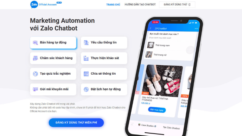 lợi ích khi sử dụng chatbot cho zalo